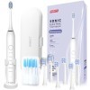 PERECT Sonic Brosse à Dents Électrique pour Adulte, Rechargeable Brosse à Dents Électrique avec 8 Têtes de Brosse de Rechange