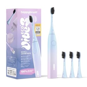 happybrush Eco Vibe Sunrise Brosse à dents électrique, kit de démarrage, brosse à dents sonique, avec batterie puissante de 6