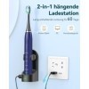 Brosse à dents électrique sonique pour adulte - Brosse à dents électrique à ultrasons avec étui de voyage et station de charg