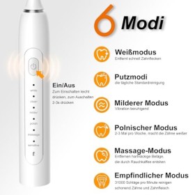 Lot de 6 brosses à dents soniques