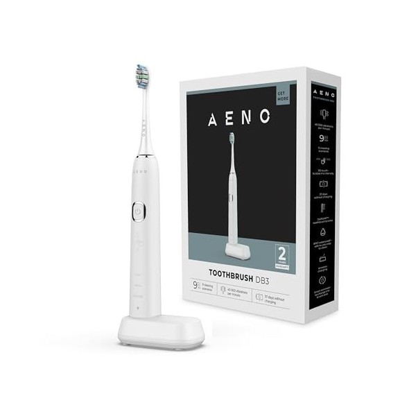 AENO Brosse à dents électrique sonic Blanc Mat, DB3 