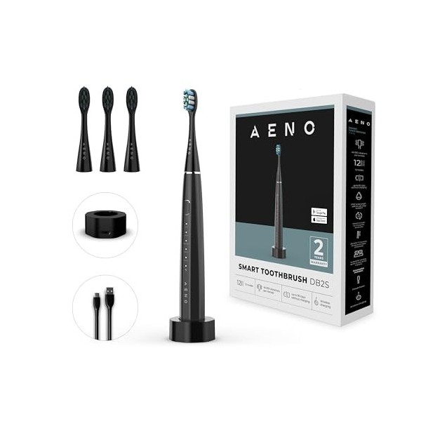 AENO Brosse à dents électrique sonic Noir, DB2S 