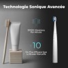 AENO Brosse à dents électrique sonic Blanc Perle, DB7 