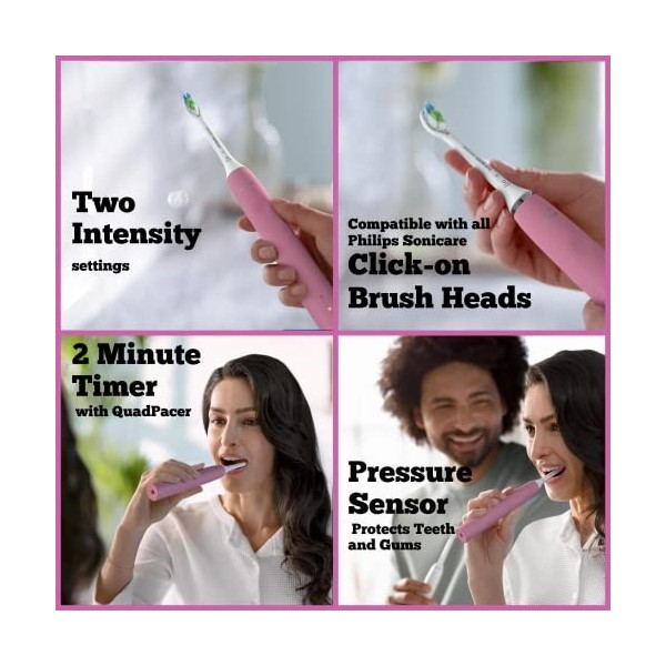 PHILIPS Sonicare Brosse à dents électrique avec tête de brosse DiamondClean, brosse à dents rechargeable Phillips Sonicare av