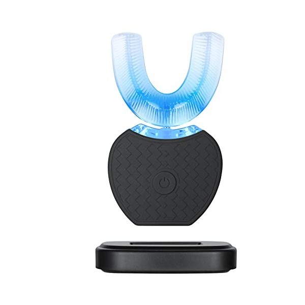 Brosse à Dents Automatique, Brosse à Dents à Ultrasons pour Adulte Brosse à Dents Électrique avec Minuterie 360° à Ultrasons