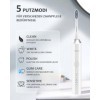 Lächen Lächen Brosse à dents électrique, brosse à dents sonique, 5 programmes de nettoyage avec étui de voyage, 6 têtes de br