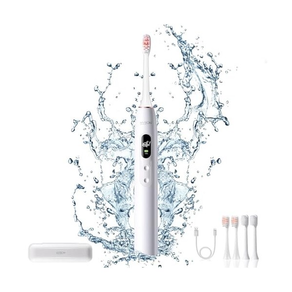HYRON Pro - Brosse à dents électrique - 5 Modes de brossage et dintensité - Brosse à dents électrique sonique rechargeable e