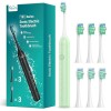 Brosse à Dents éLectrique Pour Adultes Avec 6 TêTes De Brossage, Brosse à Dents Sonique Rechargeable, 4 Heures De Charge, 180