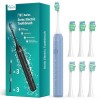 Brosse à Dents éLectrique Pour Adultes Avec 6 TêTes De Brossage, Brosse à Dents Sonique Rechargeable, 4 Heures De Charge, 180