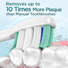 Brosse à dents électrique pour adulte - Brosse à dents sonique avec 8 têtes de brosse, une charge de 60 jours, 5 modes avec m