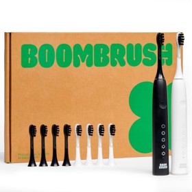 BOOMBRUSH - Brosse à Dents Électrique - Brosse à Dents Sonique Équipée d’Une Batterie Avec Une Autonomie de 90 Jours, dix Bro