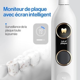 usmile Y10 PRO Brosse à Dents Électrique Intelligente, Brosse à Dents Électrique Sonique pour Adultes, Brosse à Dents Recharg