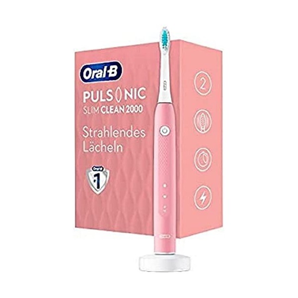 Oral-B Pulsonic Slim Clean 2000 Brosse à dents électrique électrique avec 2 modes de brossage pour soins dentaires et gencive