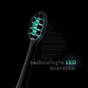 La Divergente Brosse à Dents Électrique Sonique - Avec Technologie LED - Prouvé Antibactérien par Etude - Batterie 1 mois - M