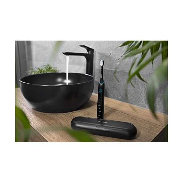 CONCEPT ZK5001 SONIC Brosse à dents sonores avec application et recharge PERFECT SMILE NOIR