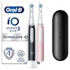 Oral-B iO3 Brosses À Dents Électriques, Noire et Rose, Avec Le Capteur De Pression Pour Protéger Les Gencives, Lot De 2 Avec 