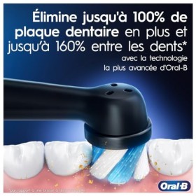 Oral-B iO 5 Brosse À Dents Électrique Noire, Un Capteur De Pression Pour Protéger Les Gencives, Les Dents Sensibles, Des Acce