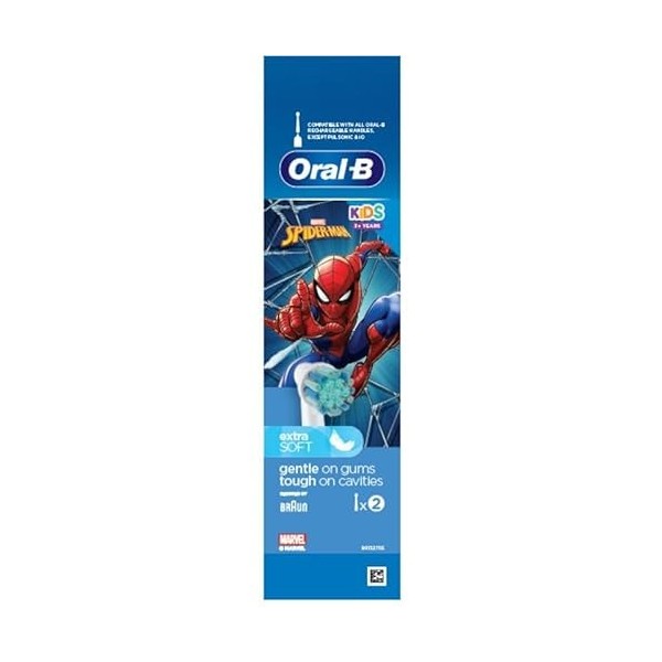 Oral B PRO KIDS 3+ SPIDERMAN RICHBIO 2 PEZZOLINO POUR SPAZZOLINO ELETTRIQUE