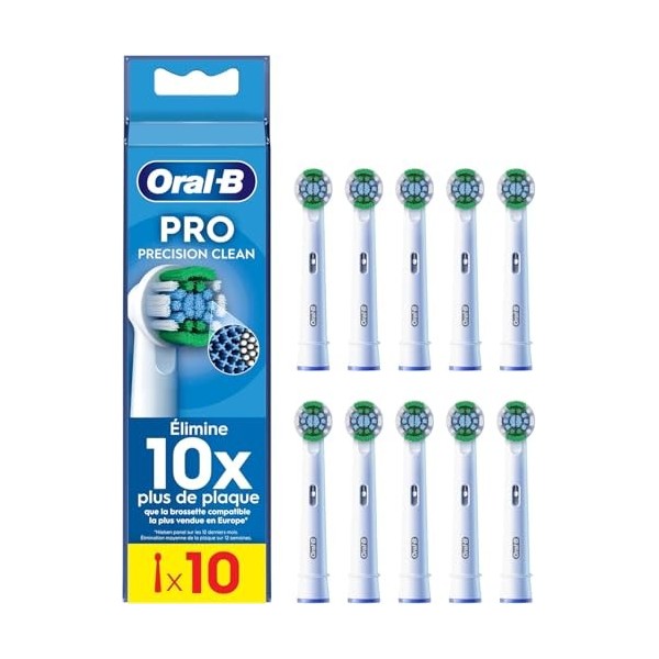 Oral-B Pro Precision Clean Brossettes pour Brosse à Dents, Pack de 10 Unités