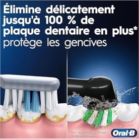 Oral-B Pro Series 1 Brosse À Dents Électrique Noire + Pack De 4 Brossettes Pro Cross Action Noire pour Brosse à dents électri