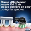 Oral-B Pro Series 1 Brosse À Dents Électrique Noire + Pack De 4 Brossettes Pro Cross Action Noire pour Brosse à dents électri