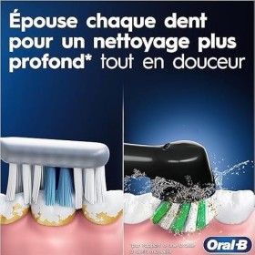 Oral-B Vitality Pro Brosse À Dents Électrique Noire, 1 Brossette + Pack de 4 4 x 125 ml Dentifrice Pro-Expert Protection Pr