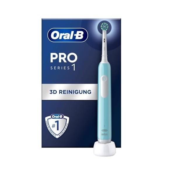 Oral-B Pro 1 Cross Action Adulte Brosse à dents rotative Bleu, Blanc