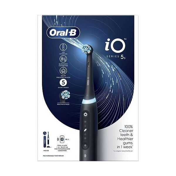 Oral-B - Brosse a dent Technologie magnetique IO capteur de Pression Black io5mat
