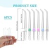 Lot de 6 embouts de rechange pour hydropulseur Waterpik, pointe de jet classique haute pression de rechange pour hydropulseur