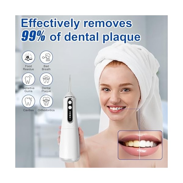 Water Flosser Jet Dentaire Hydropulseur Voyage Irrigateur Teeth Nettoyage Dents Deau Portable Nettoyeur Hydropropulseur Appa