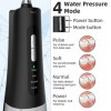 Hydropulseur pour le nettoyage des dents sans fil, portable, rechargeable, lrrigator buccal 4 modes, 4 embouts puissante auto