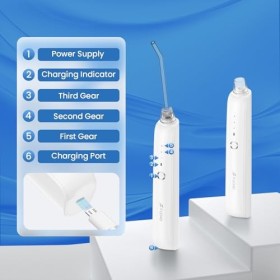 Kit délimination des amygdales électrique en 2 têtes daspiration, hydropulseur à 3 vitesses, 8 pièces détachant de pierre d