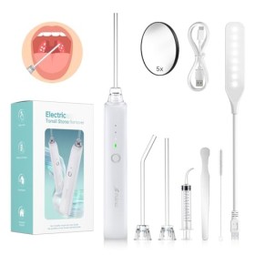 Kit de nettoyage d’amygdales, Caseum Amygdale Aspirateur, Outil électrique Délimination Calculs dAmygdales, Outil Pour Enle