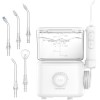 Sawgmore Hydropulseur dentaire électrique avec 10 niveaux de pression réglables, capacité de 600 ml, irrigateur oral avec 5 e...