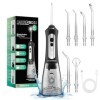 BarberBoss Hydropulseur, Irrigateur buccal portable, Hydropulseur dentaire électrique, Kit de nettoyage des dents, Hydropulse