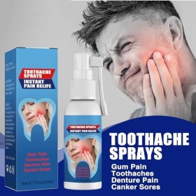 Spray de Soulagement de la Douleur Dentaire,Spray Contre les Maux de Dents,Spray pour les Dents et les Gencives,Spray de Soin