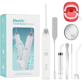 Kit délimination des amygdales électrique en 2 têtes daspiration, hydropulseur à 3 vitesses, 8 pièces détachant de pierre d