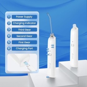 Kit délimination des amygdales électrique en 2 têtes daspiration, hydropulseur à 3 vitesses, 8 pièces détachant de pierre d