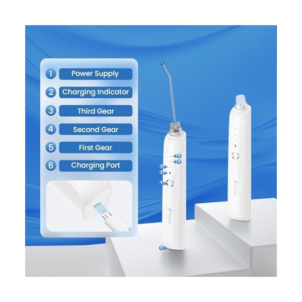 Kit délimination des amygdales électrique en 2 têtes daspiration, hydropulseur à 3 vitesses, 8 pièces détachant de pierre d