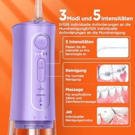 Hydropulseur buccal pourpre