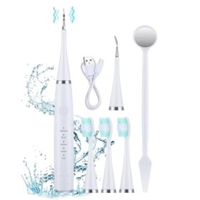 Veloury Détartreur Dentaire & Brosse à Dents Électrique 2 en 1 | Accessoires pour Hydropulseurs et Irrigateurs Idéal pour Dét