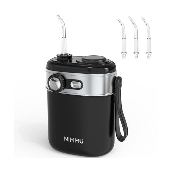 Mini hydropulseur dentaire portable de voyage, hydropulseur sans fil pour les déplacements, petit nettoyeur dentaire électriq