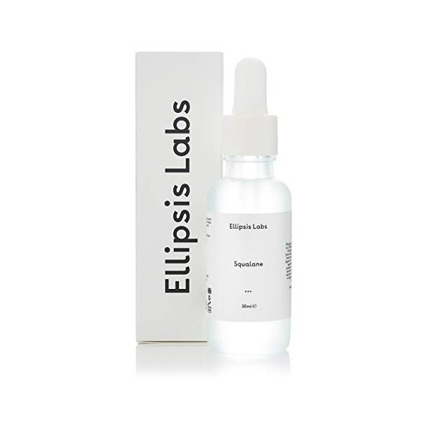 Squalane dEllipsis Labs, 100% huile de squalane naturelle derivée de lolive, un hydratant en profondeur pour cibler la peau