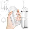 Jet Dentaire Hydropulseur Portable: Detartreur Dentaire avec 3 Modes et 4 Buses, Hydropulseurs et Irrigateurs, USB Rechargeab