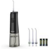 Hydropulseur jet Dentaire Portable, Hydropulseur et Irrigateurs Oral avec 4 Embouts, Étanche IPX6 fil Dentaire pour Voyage et