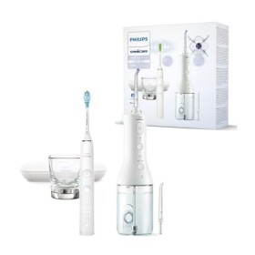 Philips Sonicare Jet dentaire sans fil Power Flosser 3000 et brosse à dents électrique DiamondClean 9000 - Nettoie les dents 