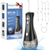 Jet Dentaire Hydropulseur Portable, 320 ML Water Flosser Réservoir avec 3+DIY Modes et 8 Buses Detartreur Dentaire, USB Recha