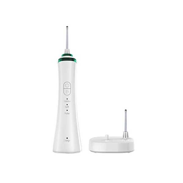 Solac - Jet Interdentaire Aqua Smile - Sans fil, rechargeable et portable - Puissant - 3modes de nettoyage