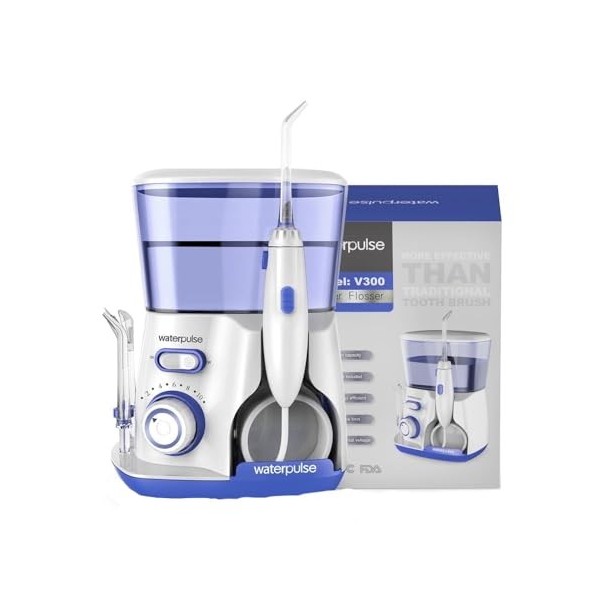 BM BALTIC MASKS Hydropulseur avec 5 embouts et système de contrôle de pression avancé avec 10 réglages, irrigateur pour enlev