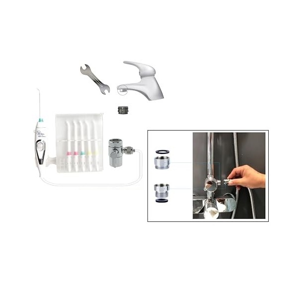 WATER NO LIMITS Hydropulseur Dentaire Professionnel sans Piles ni Électricité | Hydropulseur Oral Utilisant la Pression du Ro